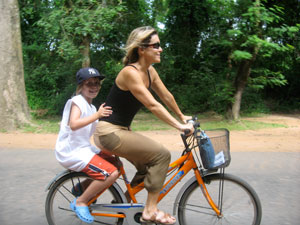 Biking in Cambodia